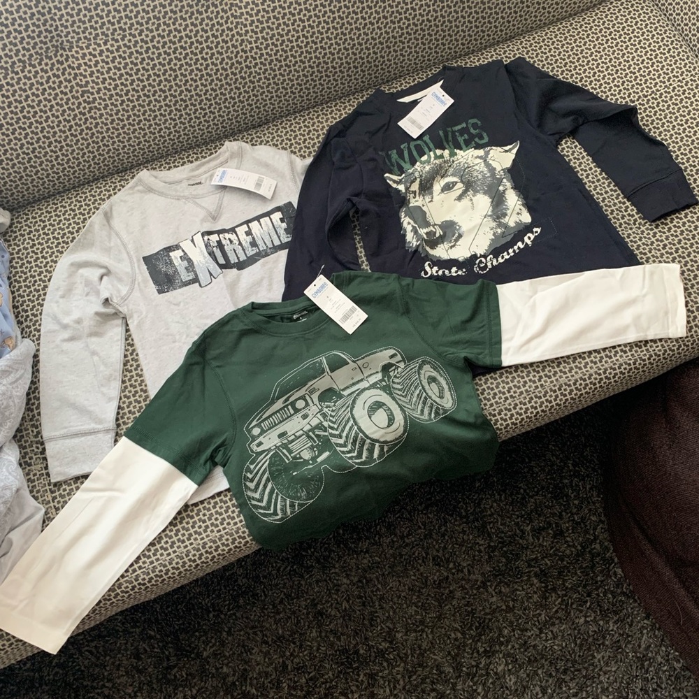 Brand new kids shirts with tags